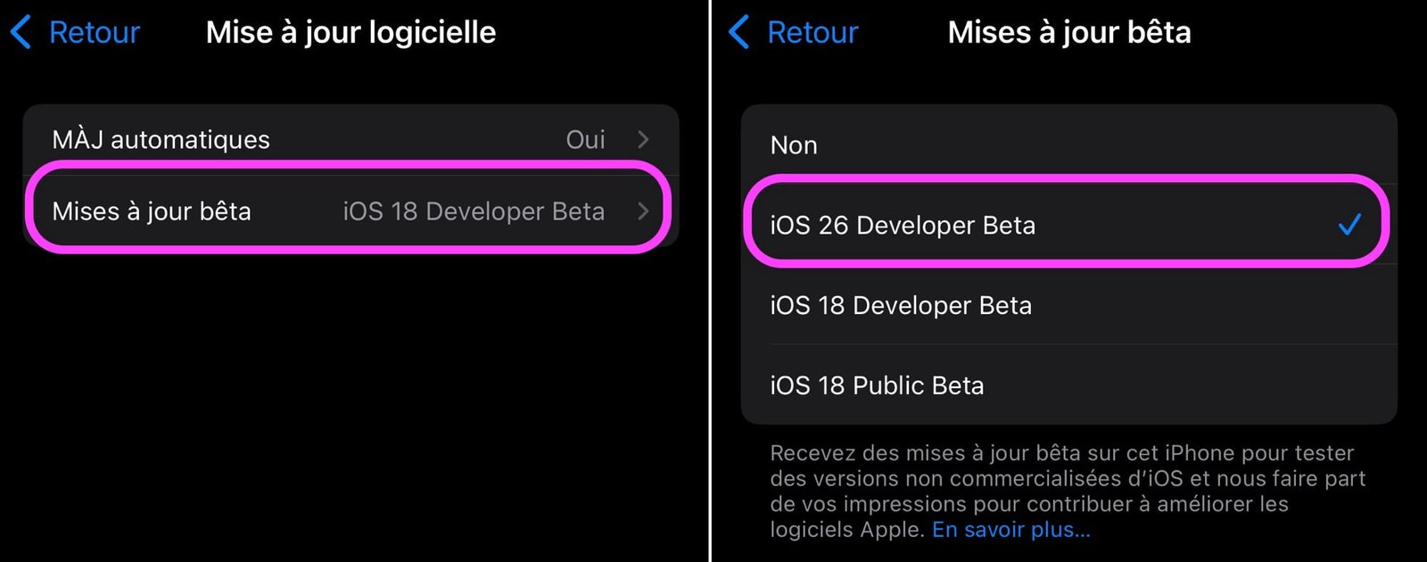 Install iOS 26 beta