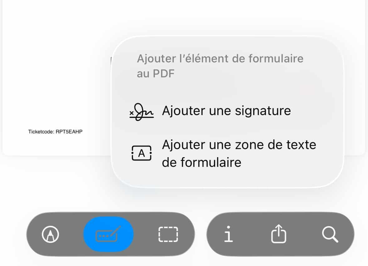 Preview iOS 26 signature