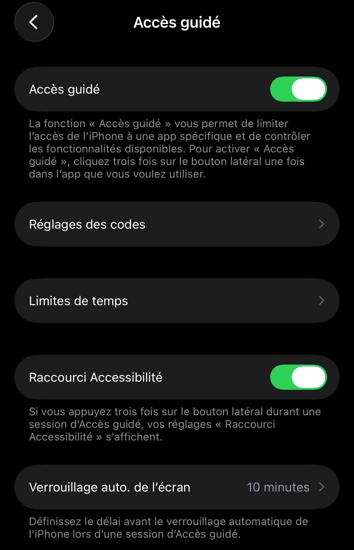 Enabling Guided Access