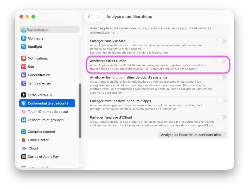 Improve Siri dictation