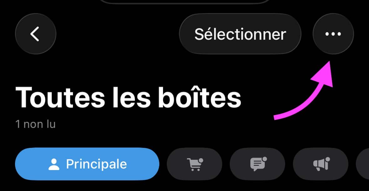 Mail list and category view