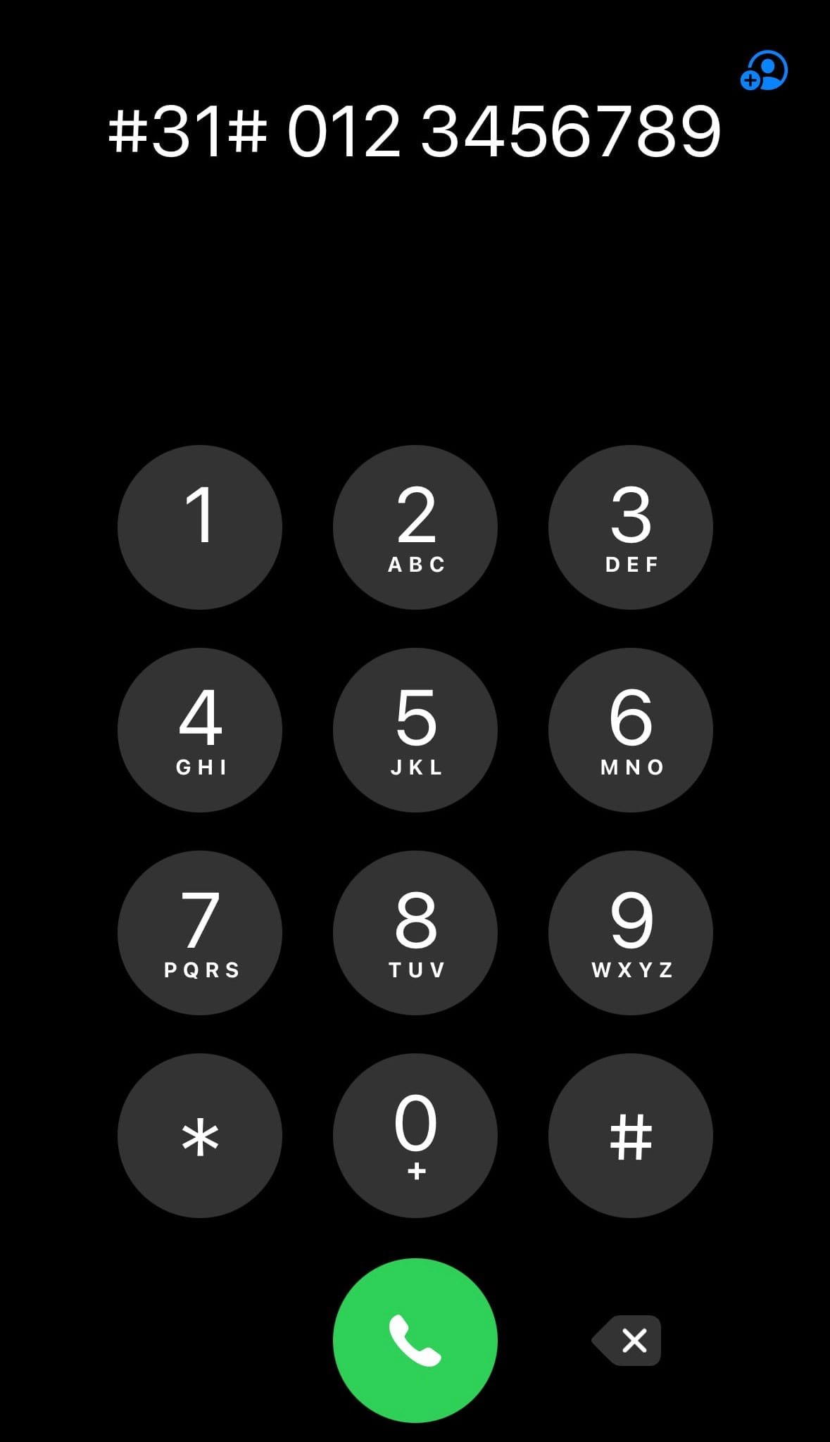 Masked call on iPhone