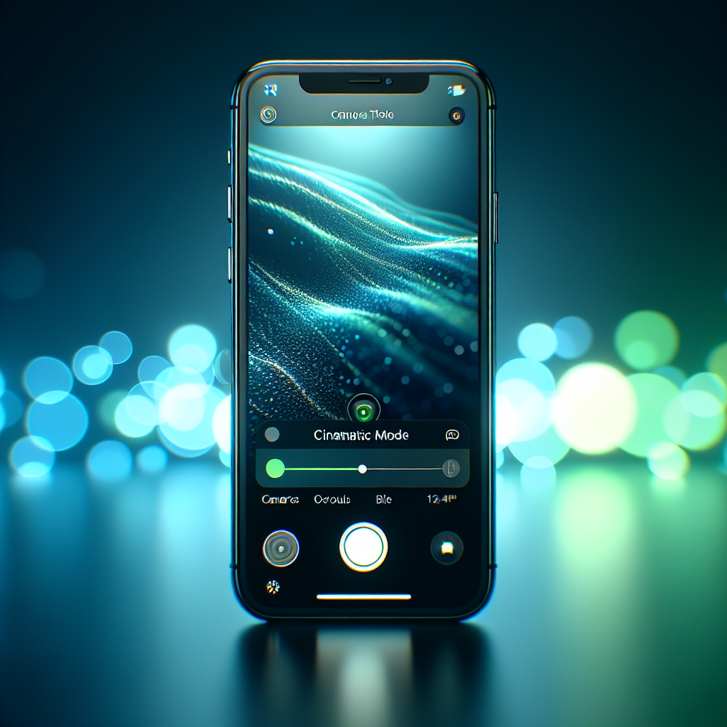 how to use iPhone cinematic mode