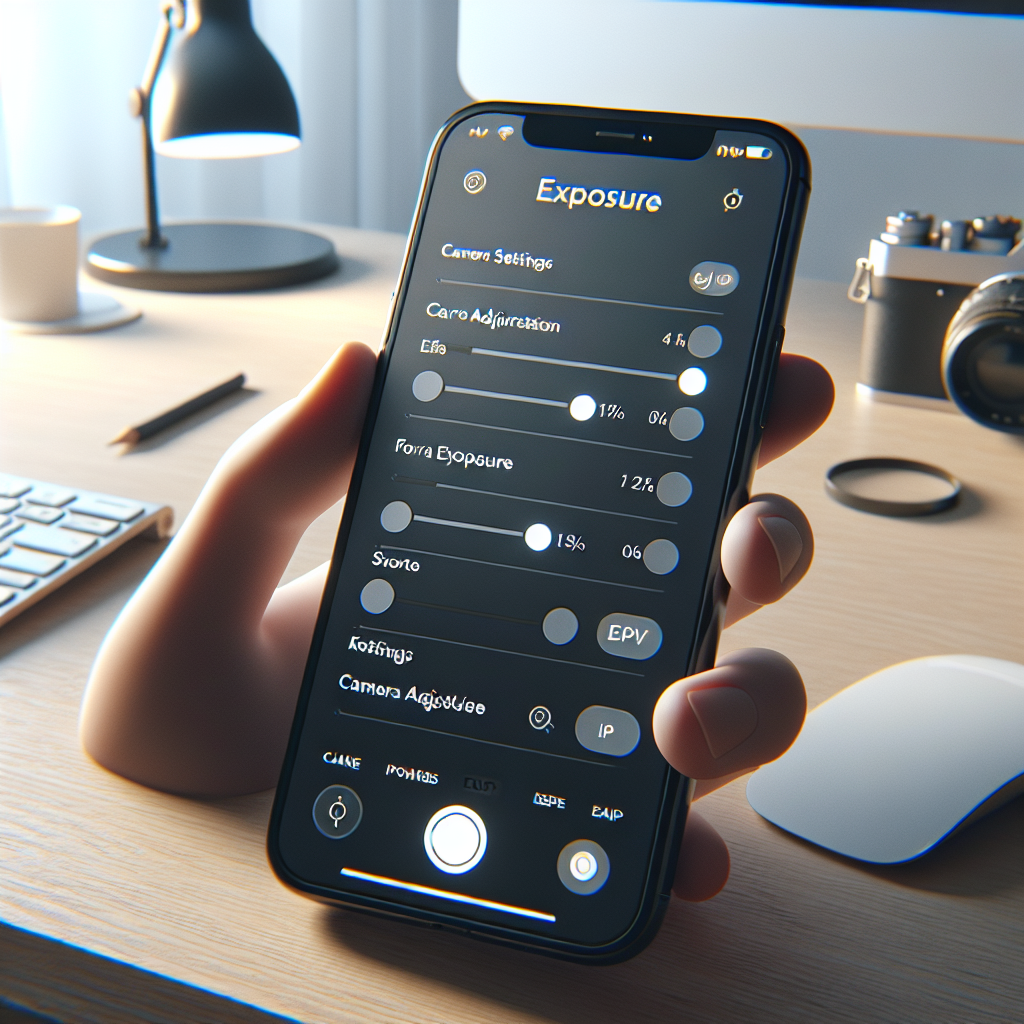 how to adjust exposure on iPhone