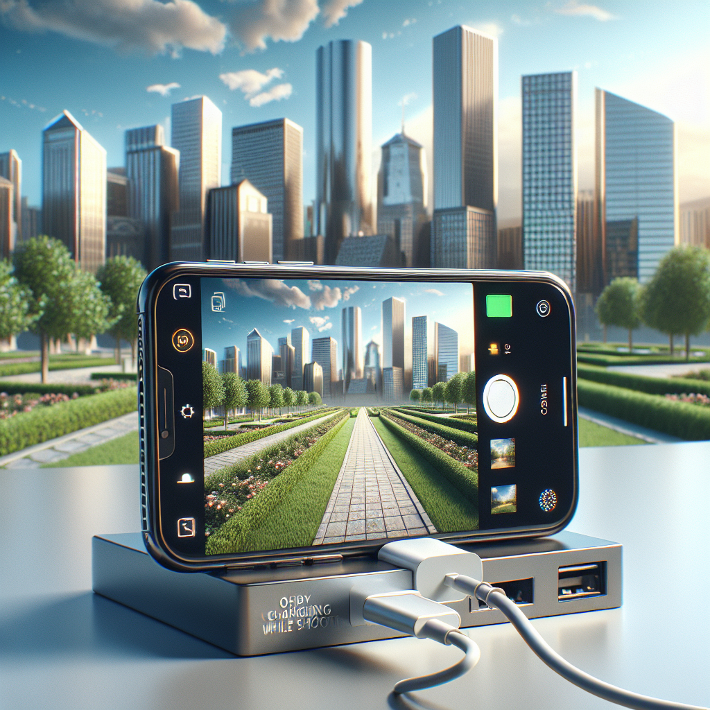 charging while shooting iPhone